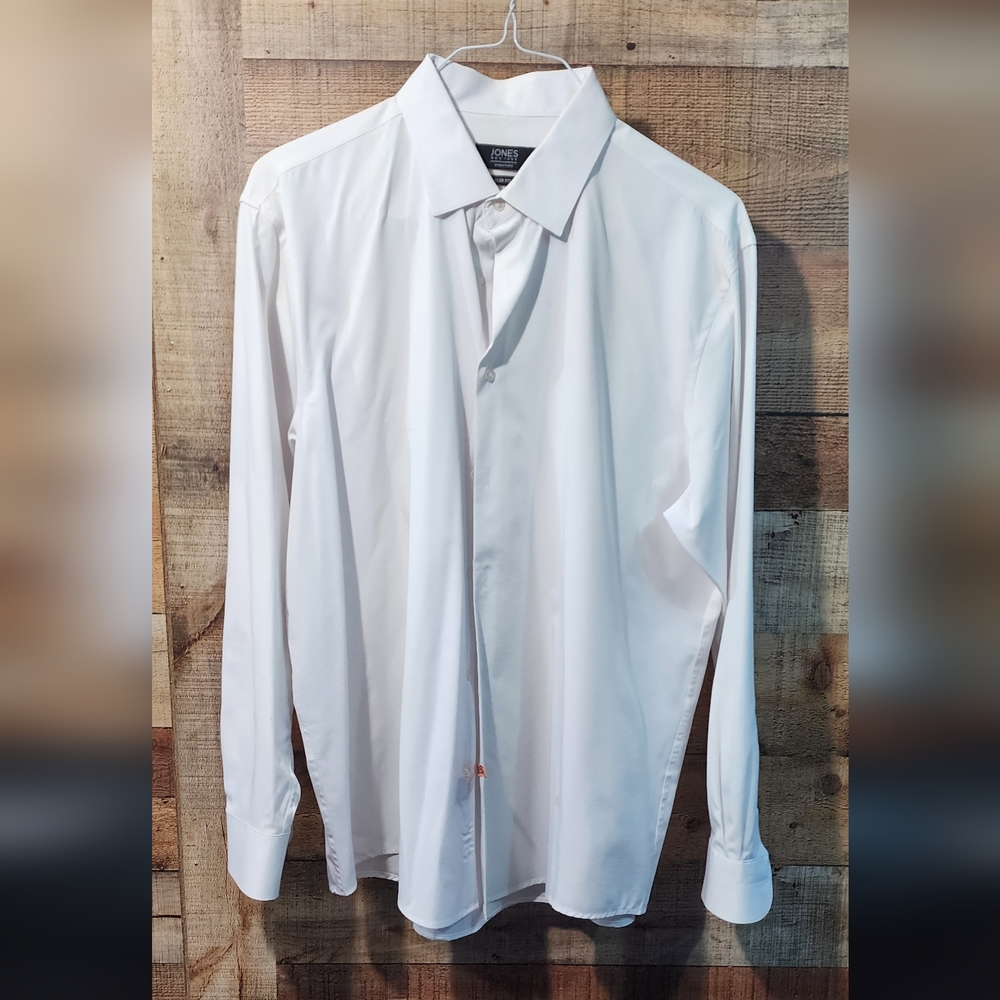 Jones NY White Dress Shirt 17-17.5 34-35